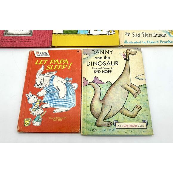 5 Vtg 60s-70s Hardback Kids Books Easy Reader Dinosaur Papa Sleep Ghost Kitten - Picture 5 of 16